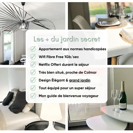 Le Jardin Secret I Jardin Privé I Pet Friendly I Proche Colmar Appartamento